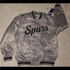 San Antonio Spurs Starter Jacket Vintage Sliver